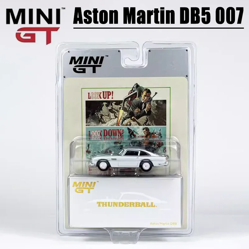 

MINIGT Scale 1/64 Aston Martin DB5 007 Alloy Toy Diecast Metal Model Gift