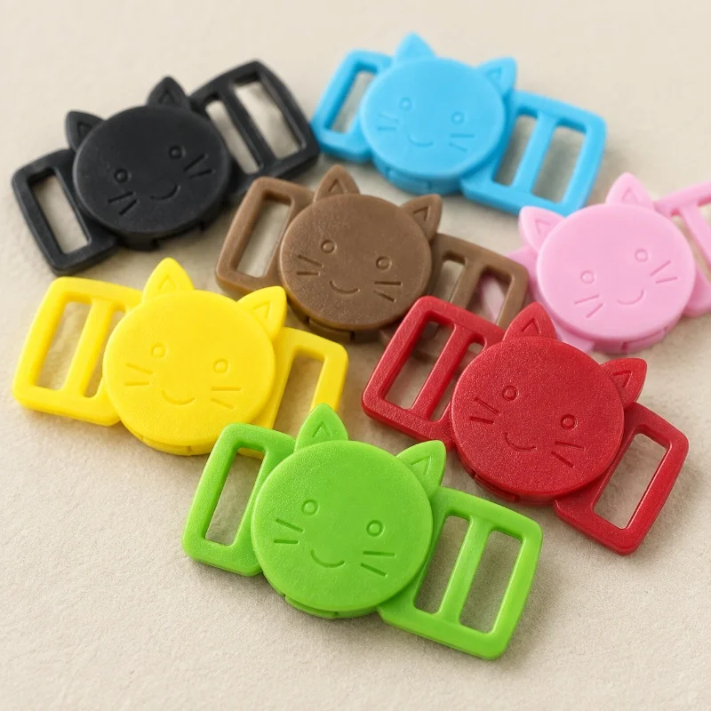 50/100/200Pcs 10mm Plastic Quick Side Release Buckle Pet Collar Clasp Dog Harness Fastener Leash Strap Closure Craft Accessories