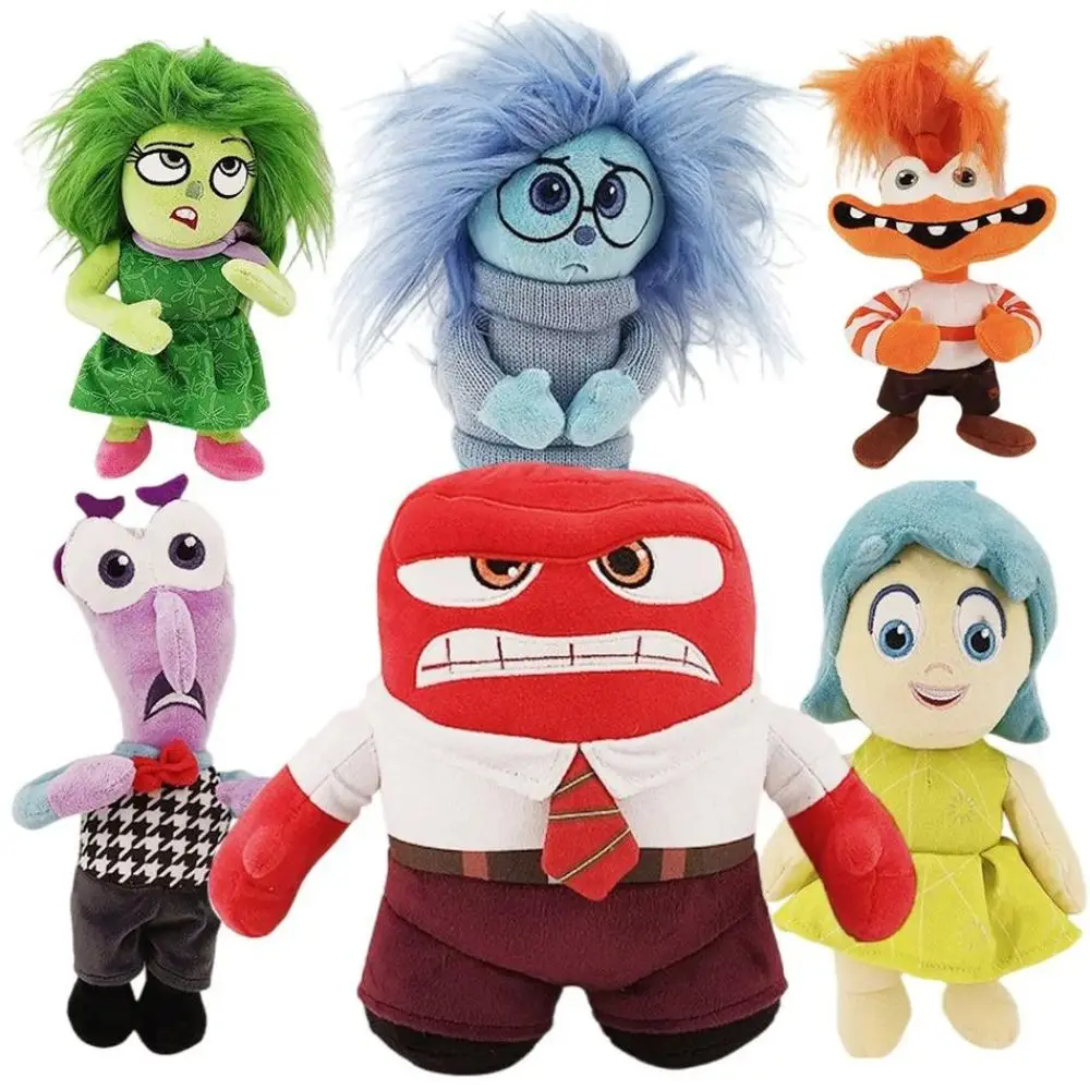 New Inside Out 2 Plush Anxiety Doll Cute Joy Fear Anger Disgust Sadness Riley Plushish Toys Collection Model Toy Birthday Gift