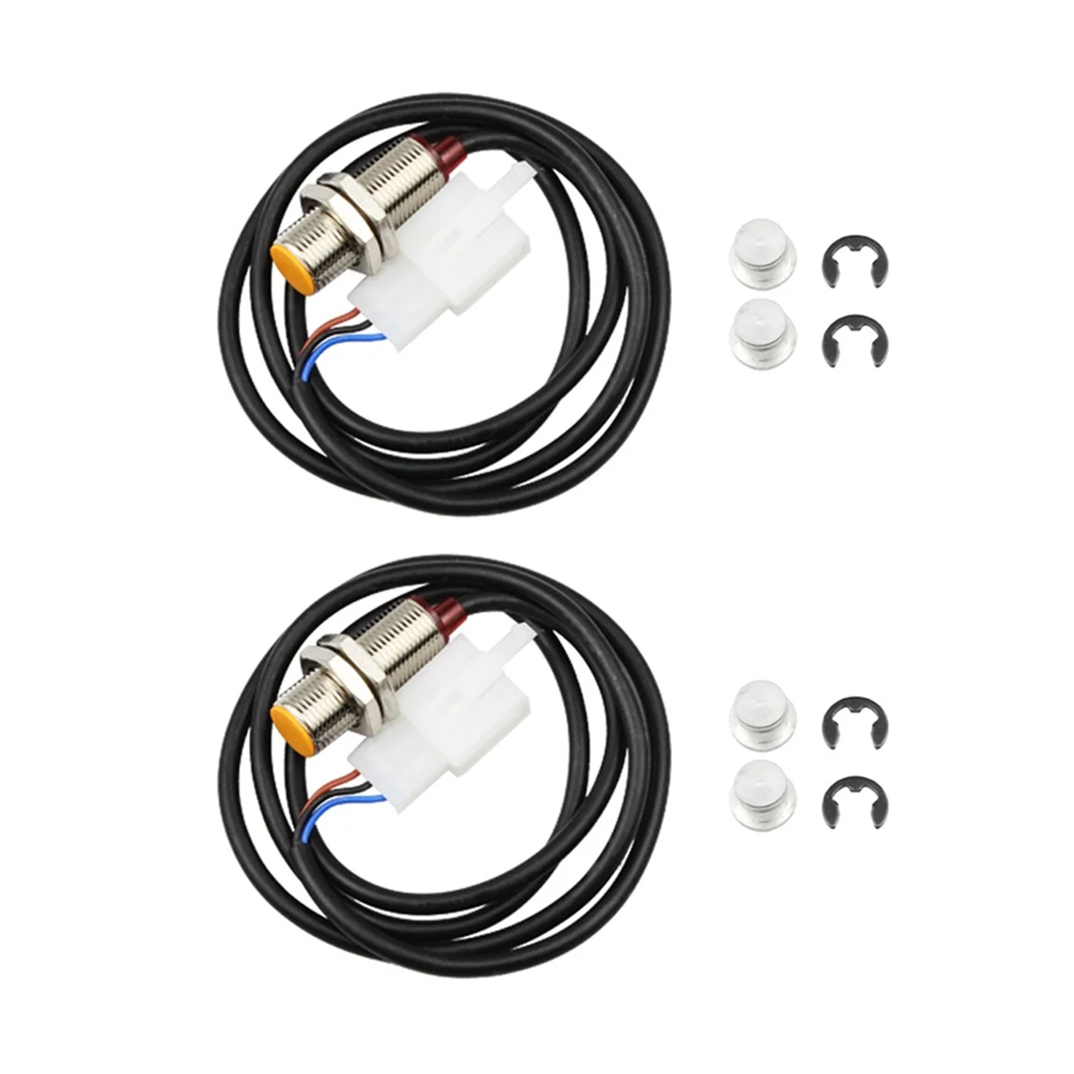 

look-2 Pcs Sensor Cable for Motorcycle Digital Atv Odometer Speedometer Tachometer