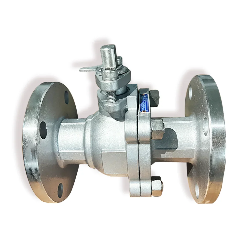Stainless Steel Ball Valve Q41F-16P Manual Flange Floating Ball Valve 316 Material