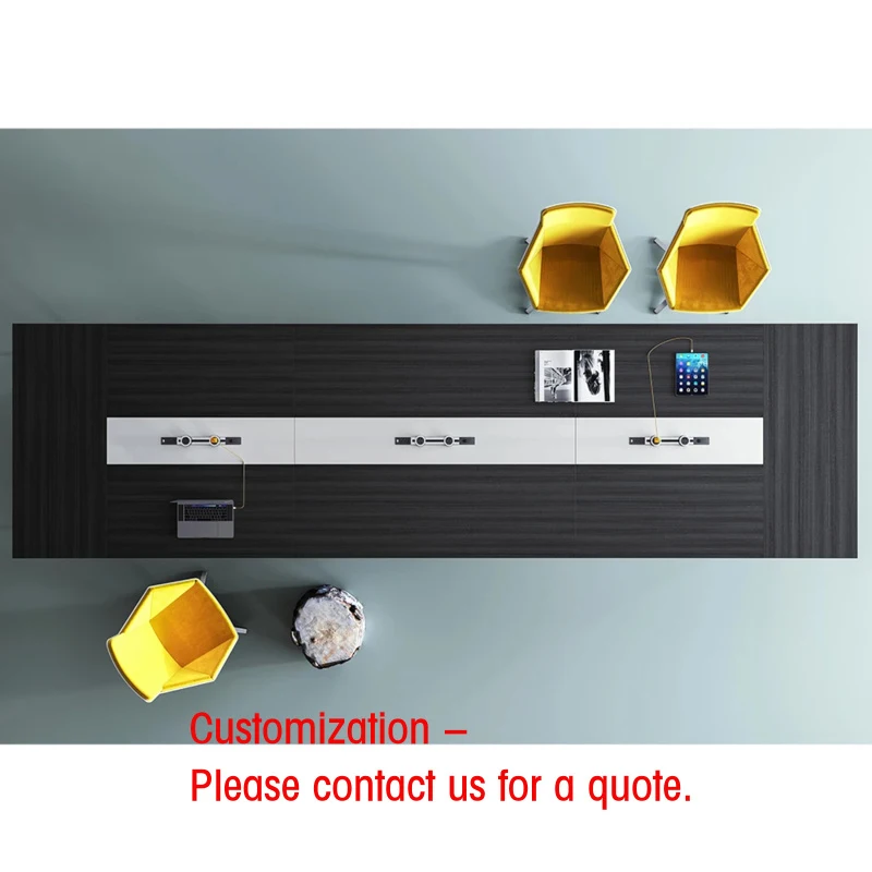 custom.Customized Simple Conference Room MDF Meeting Desk Modern Large Office Furniture Hotels & Hospitals