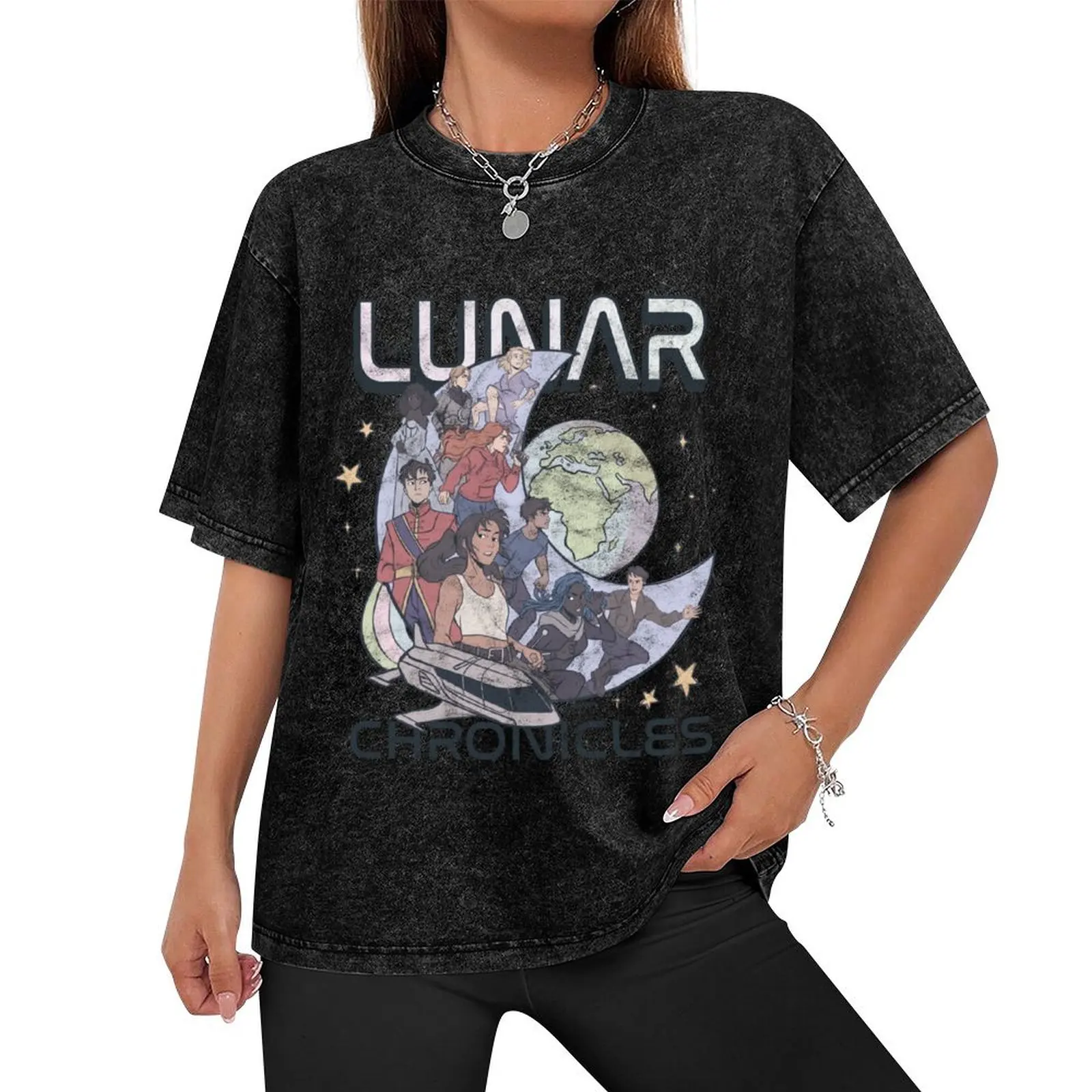 The Lunar Chronicles - Rampion Crew T-Shirt customs Clothing oversize t-shirts man black t shirts for men