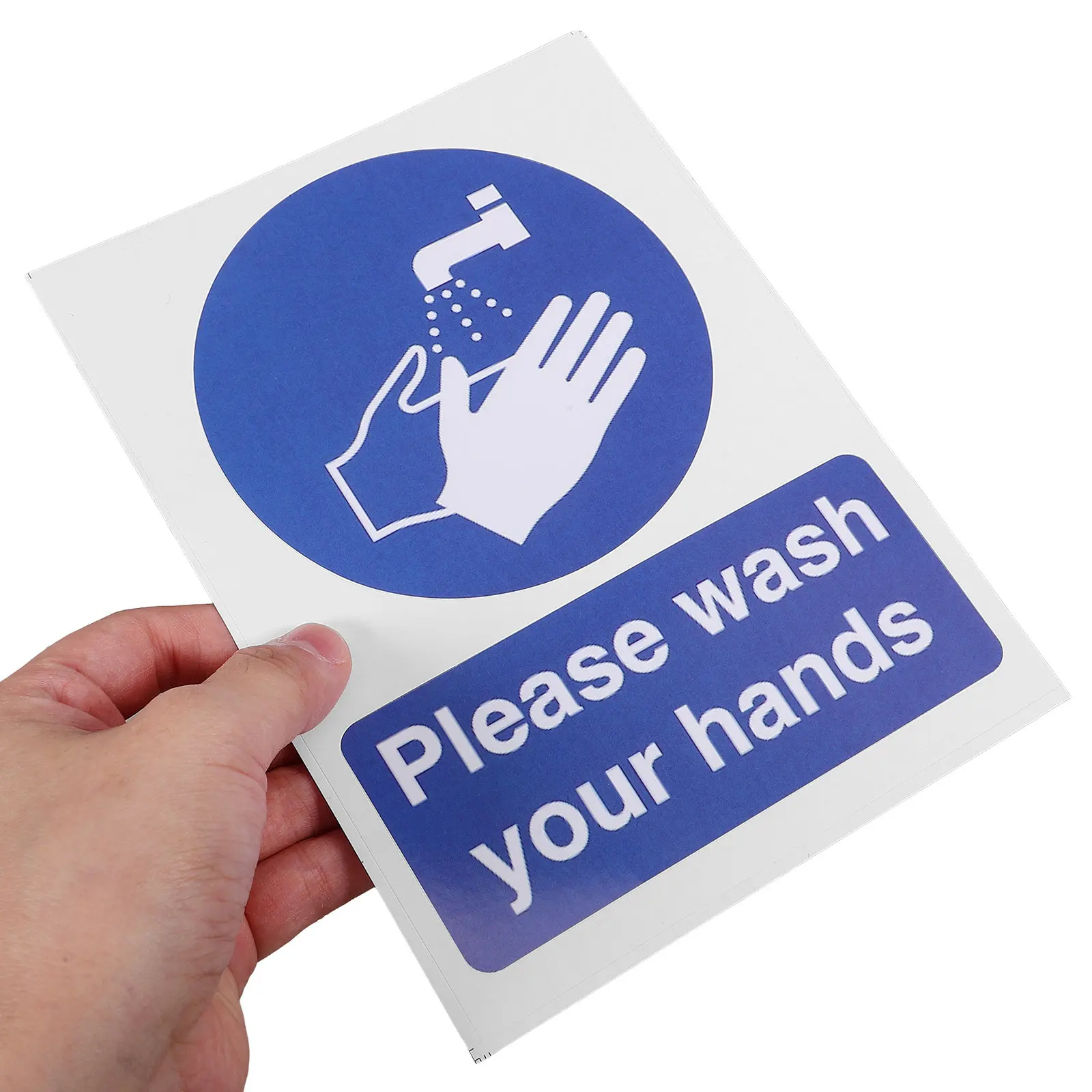 

Набор из 6 наклеек для мытья рук на стенах и зеркалах в ванной: безопасные, гигиеничные, с длительным сроком действия, милым дизайном, для дома, общественных мест и ресторанов