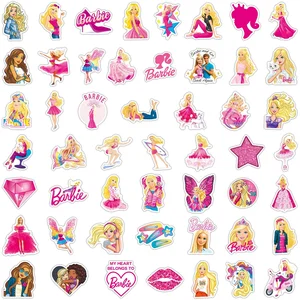 Wasserdichte Barbie -Prinzessin -Aufkleber, DIY Scrapbooking, tragbarer Computer, Notebook, Telefonbox, Cartoons, Anime, Mädchendekor, 50pcs 10 Hauptverkaufsprodukte Barbie - №6