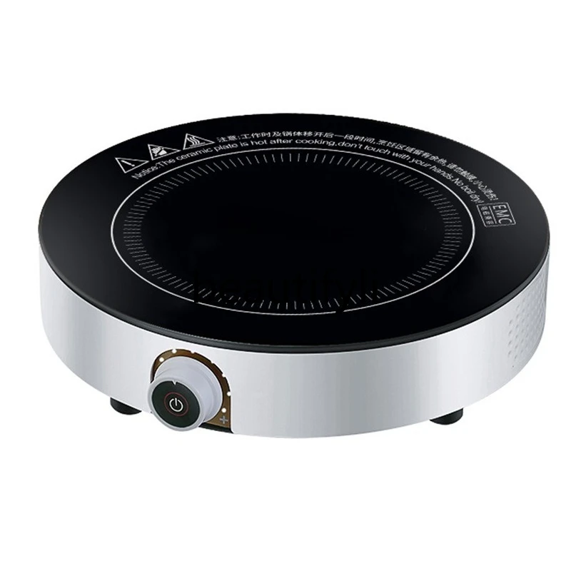 

Small multi-functional energy-saving induction cooker desktop household round knob temperature control