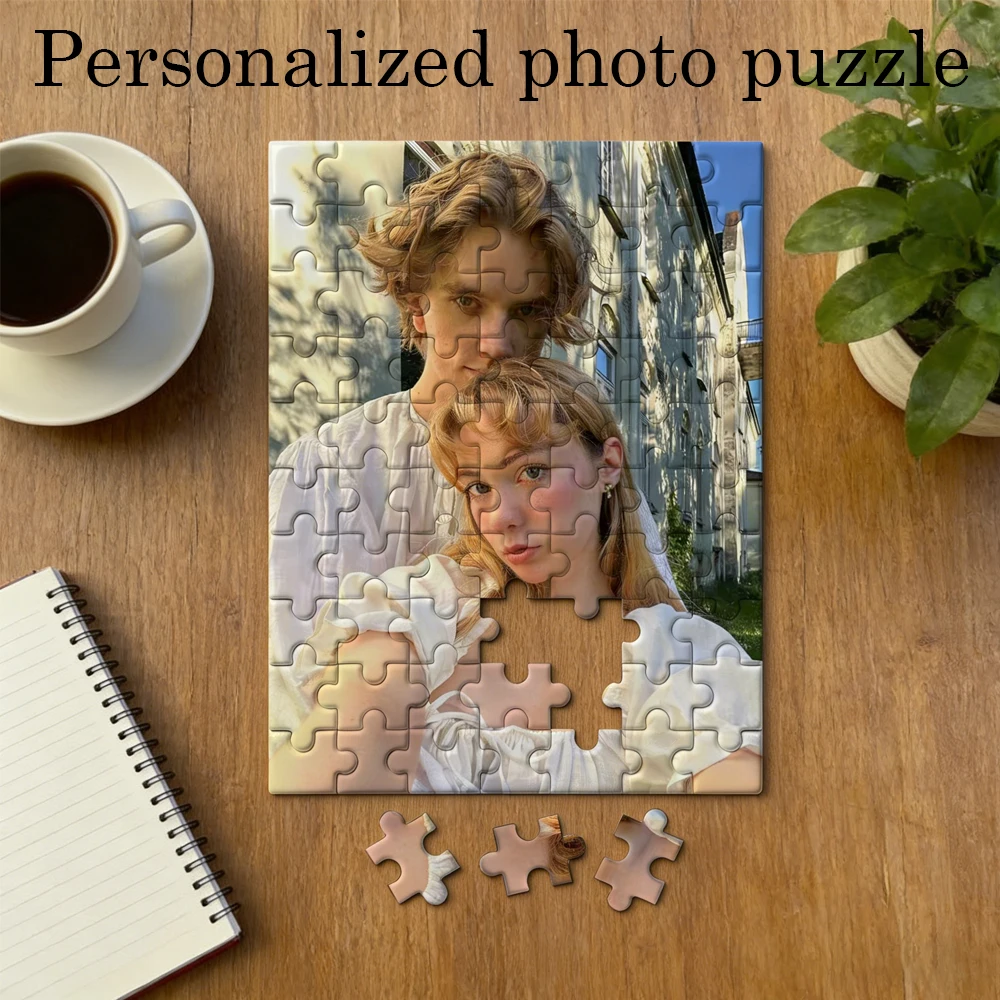 Custom Photo Puzzle,with Frame or Only puzzles,Personalized Picture Jigsaw for Family,DIY Gift Idea,Custom Memorial Puzzle