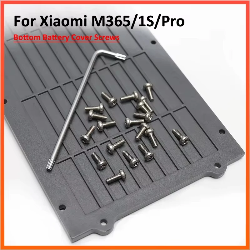 1 Set Bottom Battery Cover Stainless Steel Metal Screws for Xiaomi Mijia M365 and Pro Electric Scooter Repair Parts