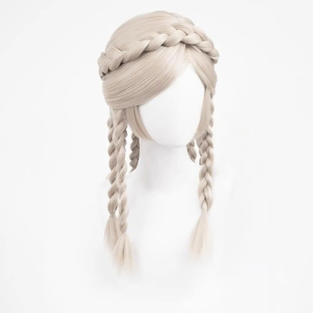 Yudith (Pigeon) Cosplay Wig with Rose Net & High-Temp Matte Fiber, Pre-Teased Forehead Design