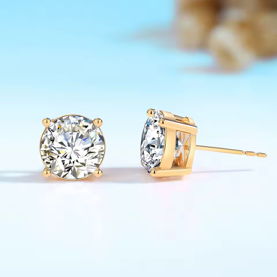 Real Full 18k Gold Earrings