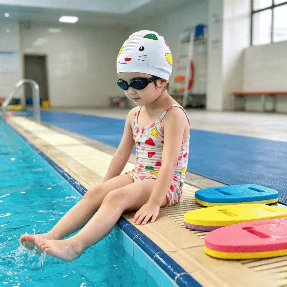 New Style Elastic Swimming Cap Enlarged Waterproof Swim Cap Silicone Comfortable Waterproof Silicone Swimming Hat Safe Swimming