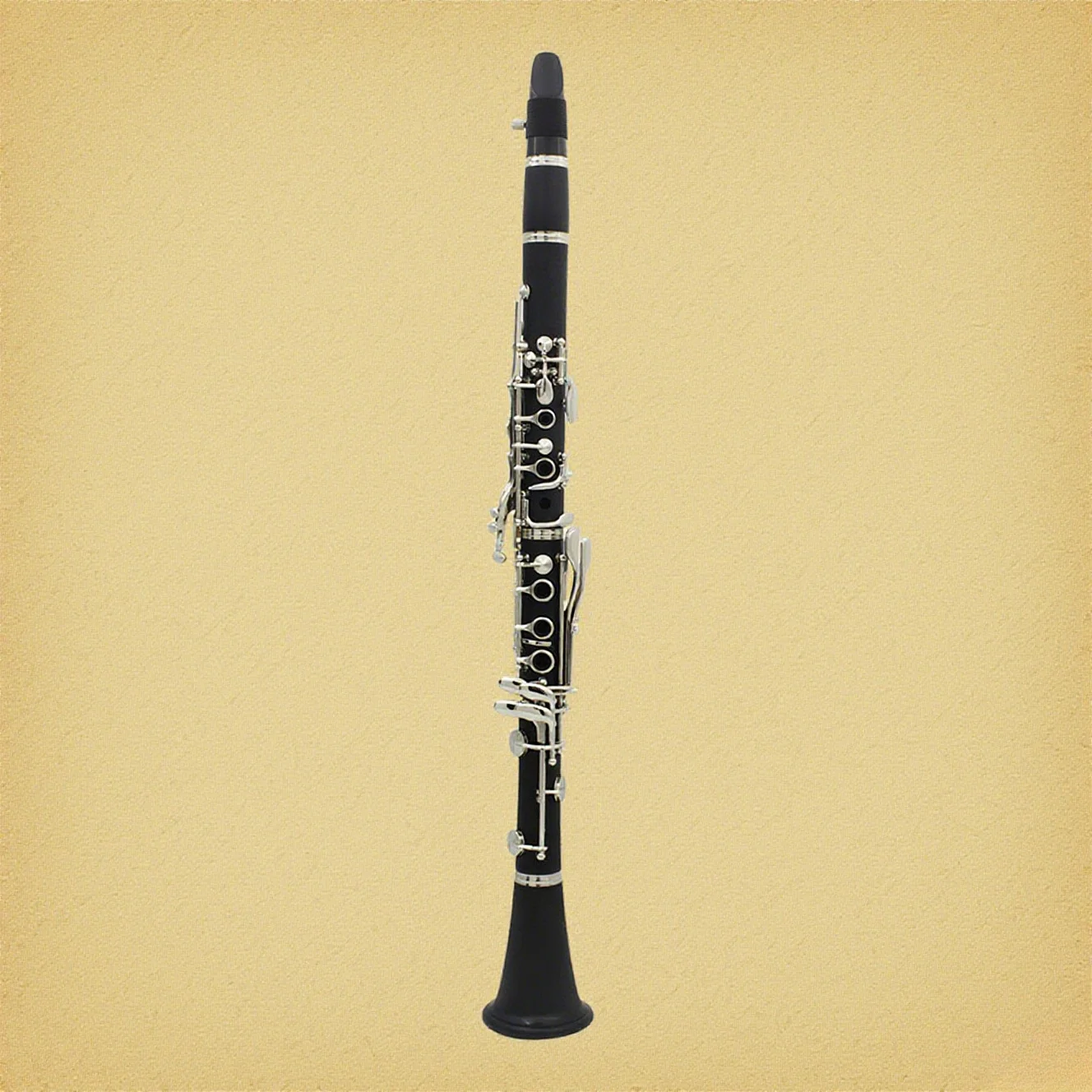 

B Flat Clarinet Ebonite 17 Keys Black 66*7.5cm 700g with Case Shoulder Straps Screwdriver Cloth Pair of Gloves Carry Bag Model