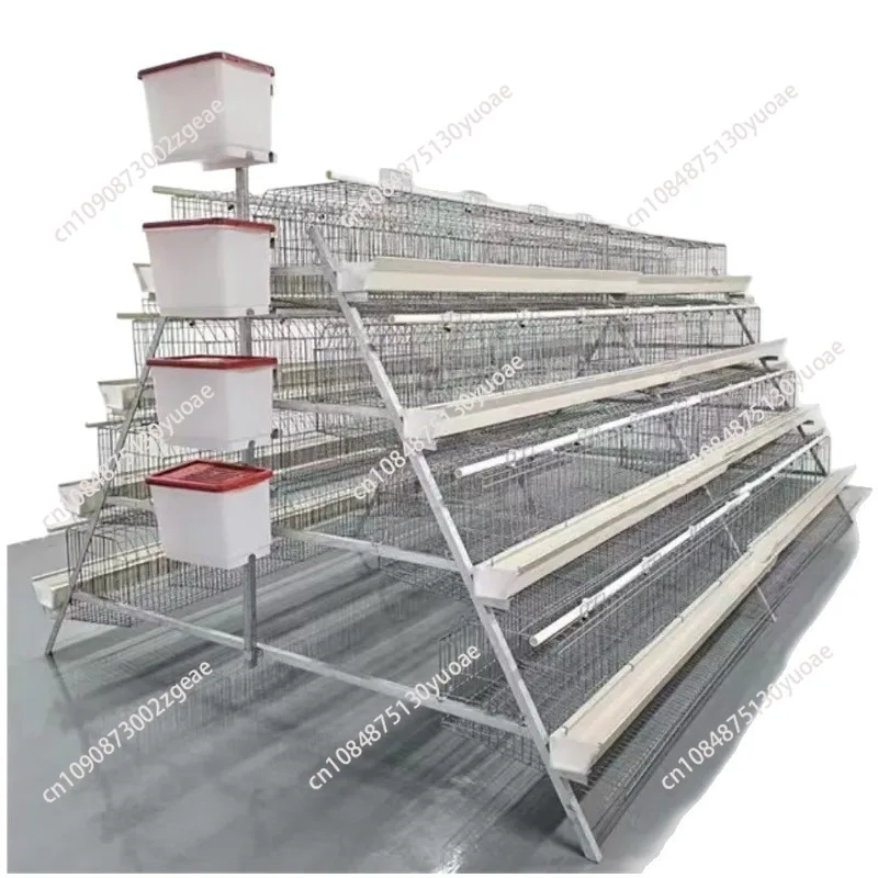Ladder laying hen, duck cage, goose cage, A-type cage, galvanized process breeding equipment
