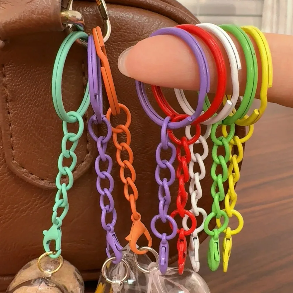 Durchmesser 25 mm, Schlüsselanhänger mit Ketten, Karabinerverschlüssen für DIY-Schmuckherstellung, Schlüsselanhänger, Verbindungshaken, Taschen, Schnalle, Schlüsselanhänger, Werkzeug – Detail 9
