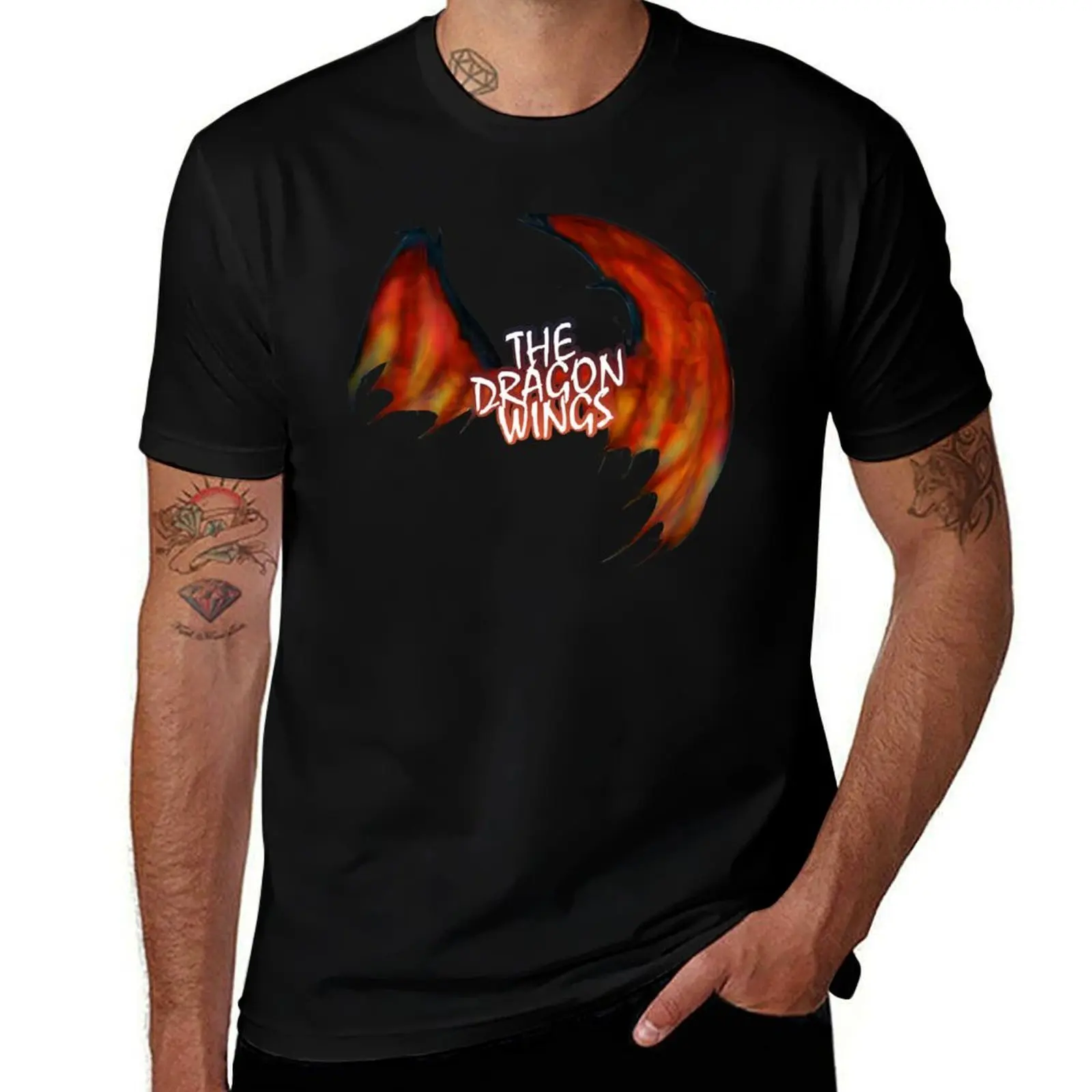 

DRAGON WINGS LEGENDARY ANIMALS T-Shirt man t shirt cotton high quality cotton t shirts high quality T-Shirt
