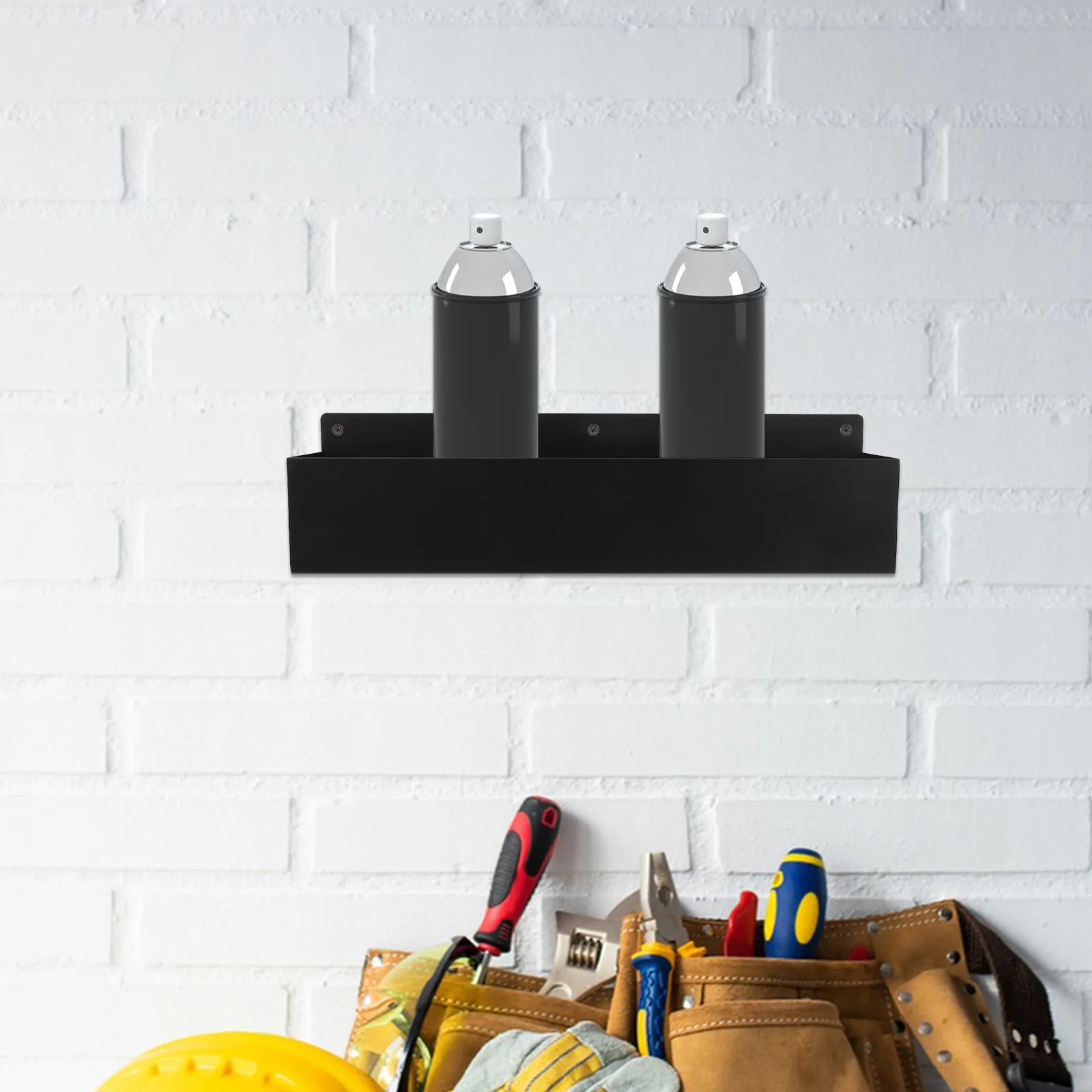Spray Bottles Aerosol Can Storage Rack Garage Wall Shelving Hand Tool Organizer Multifunctional