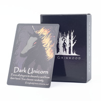 The Grimwood High Quality 72Pcs Standard Poker Size 8.8*6.3cm  English Version Board Game Cards Slightly Strategic