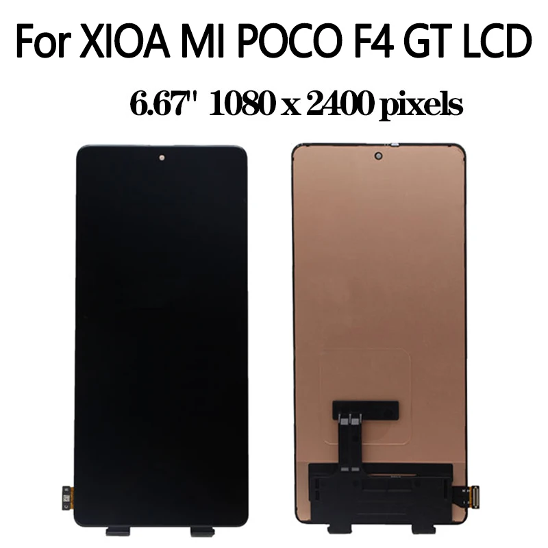 Imagem -04 - Montagem do Digitalizador da Tela Lcd para Xiaomi Poco f4 gt Original 6.67 21121210g 22023211rg 22023211ri