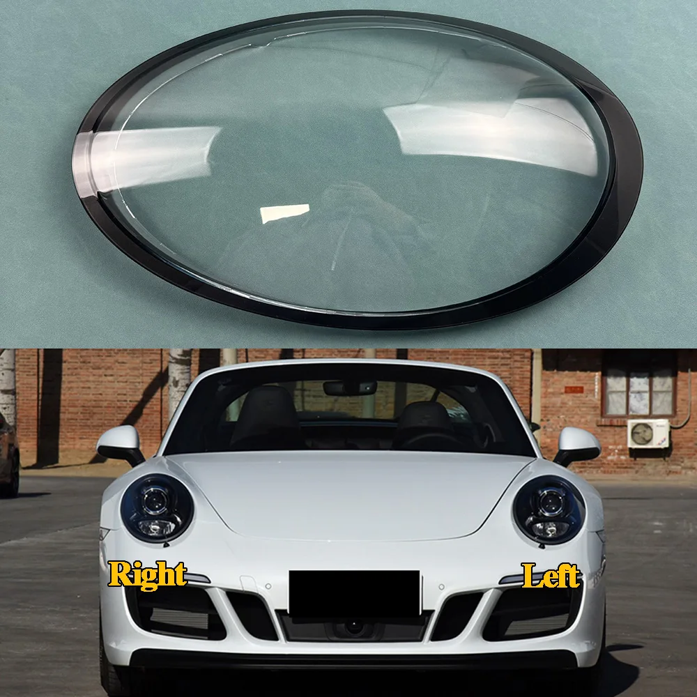 

For Porsche 911 991 2012 2013 2014 2015 2016 2017 2018 Headlight Lens Cover Transparent Lampshade Headlamp Shell Plexiglass
