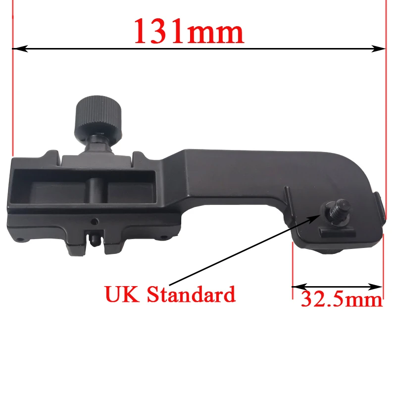 Polímero tático de alumínio montagem nvg 20mm picatinny trilho adaptador para caça pvs 14 pulsar gs 1x20 visão noturna rifle escopo visão