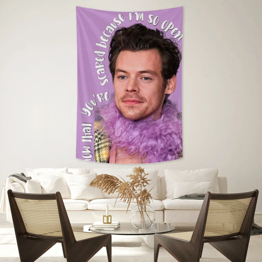 

Harry-Styles Tapestry Home Decoration Aesthetics Large Fabric Wall Hanging Carpet Dorm Backdrop Sofa Blanket