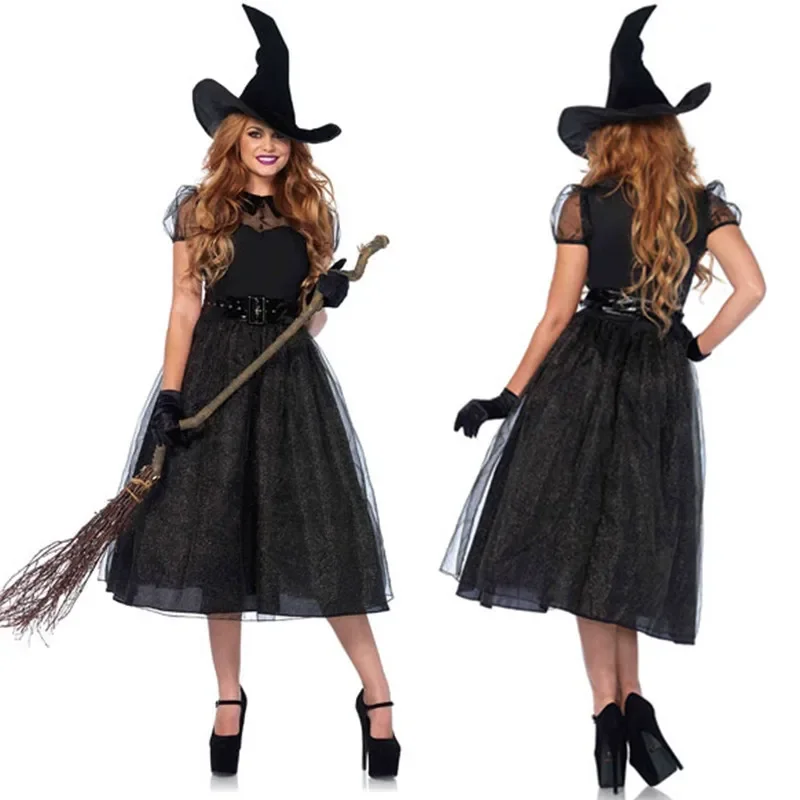 

Halloween Dark Queen Fantasia Fancy Dress Nightclub Carnival Party Evil Witch Maleficent Ghost Cosplay Costume