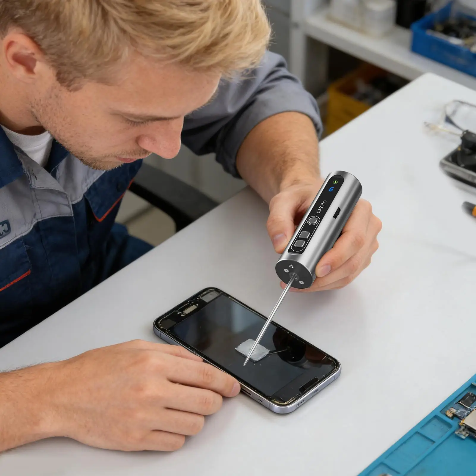 Electric Glue Removal Tool 9-Level Adjustable Electric Adhesive Remover for Phone Screens LCD Back Glass Repair Smoothing