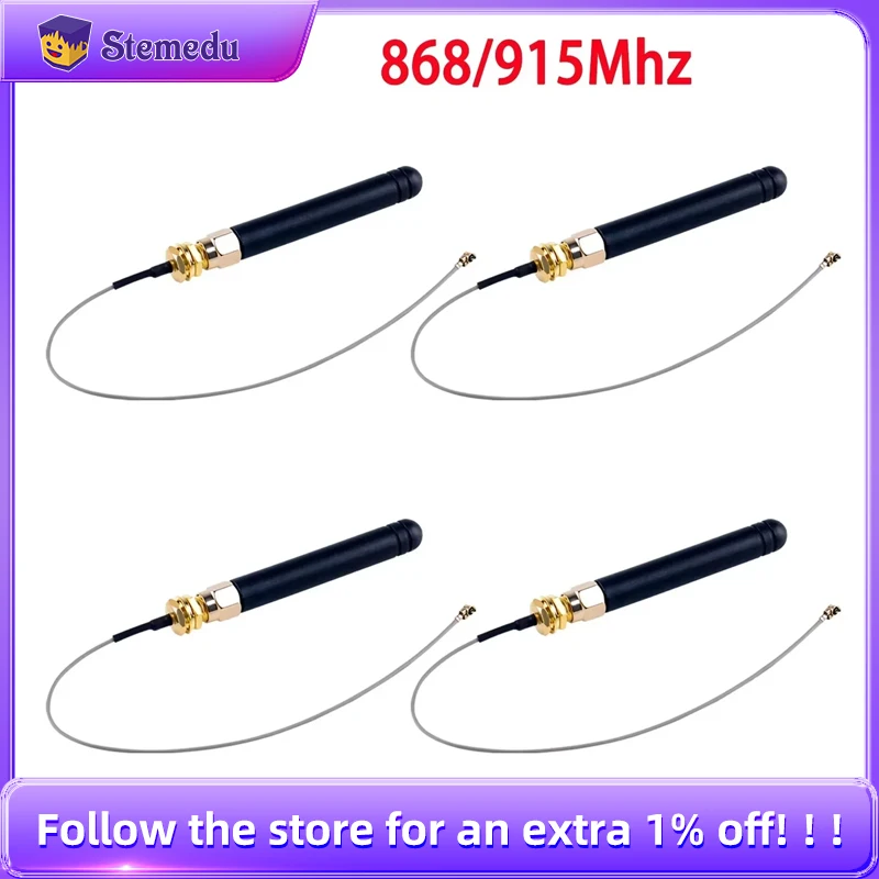 868MHz / 915Mhz IPEX to SMA Connector Antenna 2dBi cable length 15cm suitable for ESP32 LoRa V3 V2 SX1262 Node Development Board