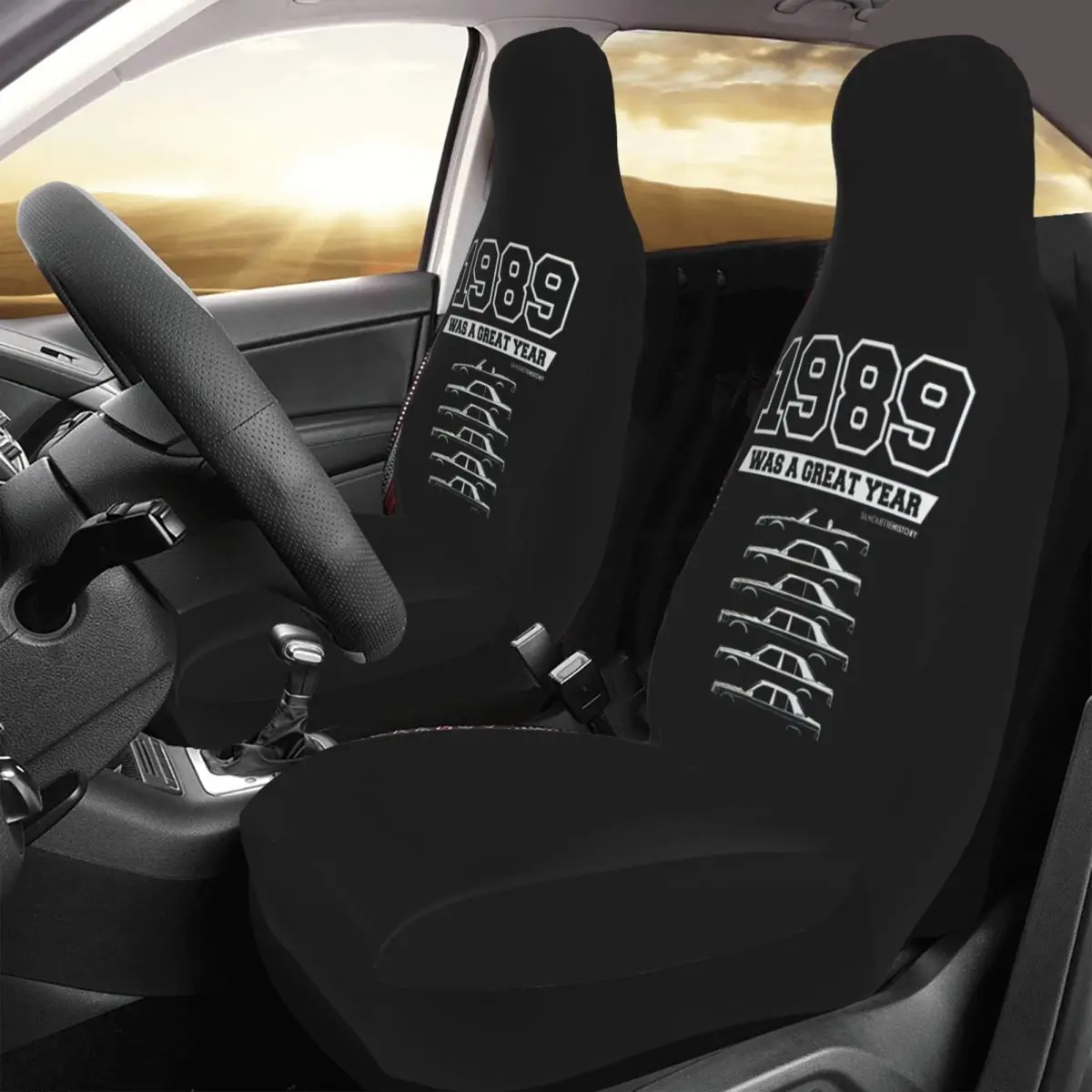 

1989 Was A Great Year For-SilhouetteHistory Car Seat Cover Custom Printing Universal Front Protector Accessories Cushion Set