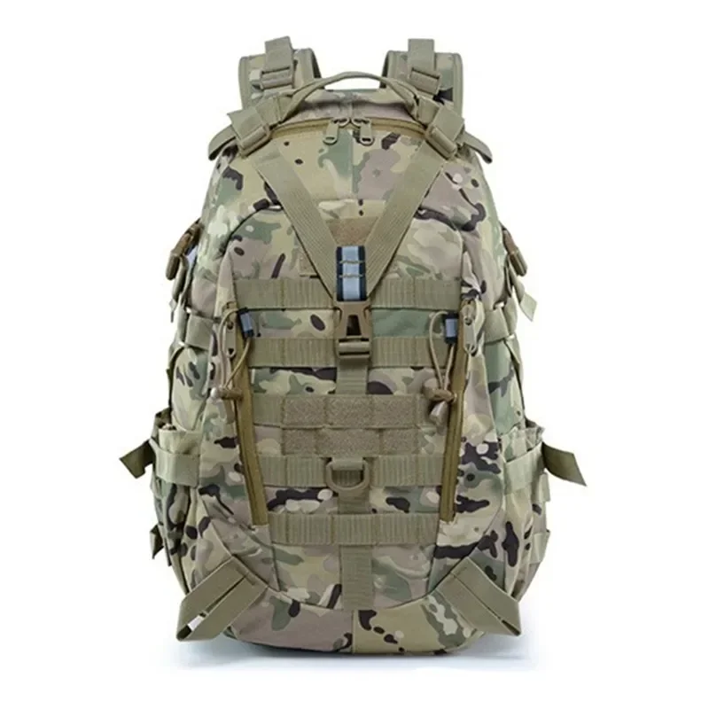 Светоотражающая сумка на плечо 40 л, мужской рюкзак для кемпинга, дорожная сумка, Molle, для скалолазания, походов