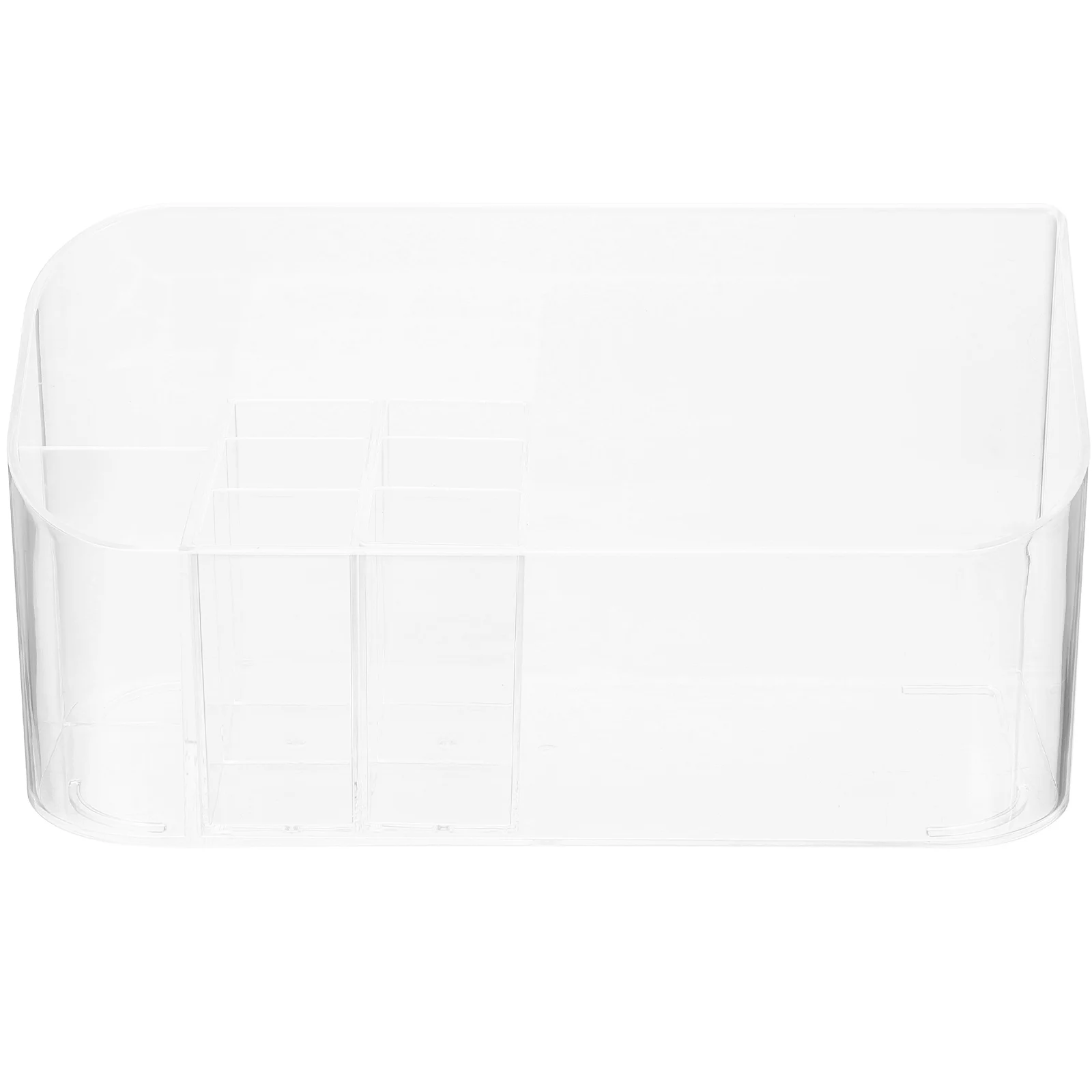 

Clear Makeup Storage Box Cosmetics Organizer Transparent Lipstick Holder Skincare Tray Bathroom Counter Organizer