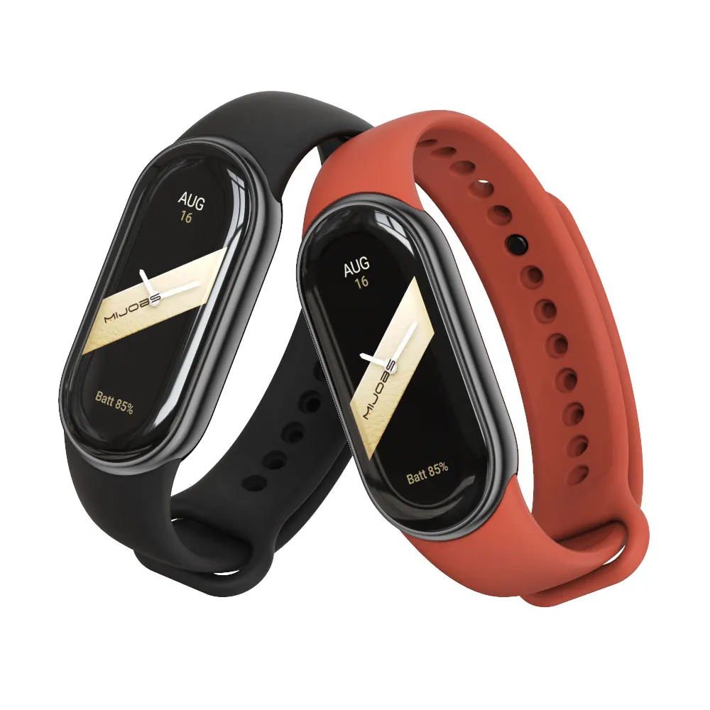 Strap For Mi Band 8 Bracelet for Xiaomi Smart Band 9 8 NFC SmartWatch Sport Silicone Rubber Wristband Correa Miband 8 9 strap