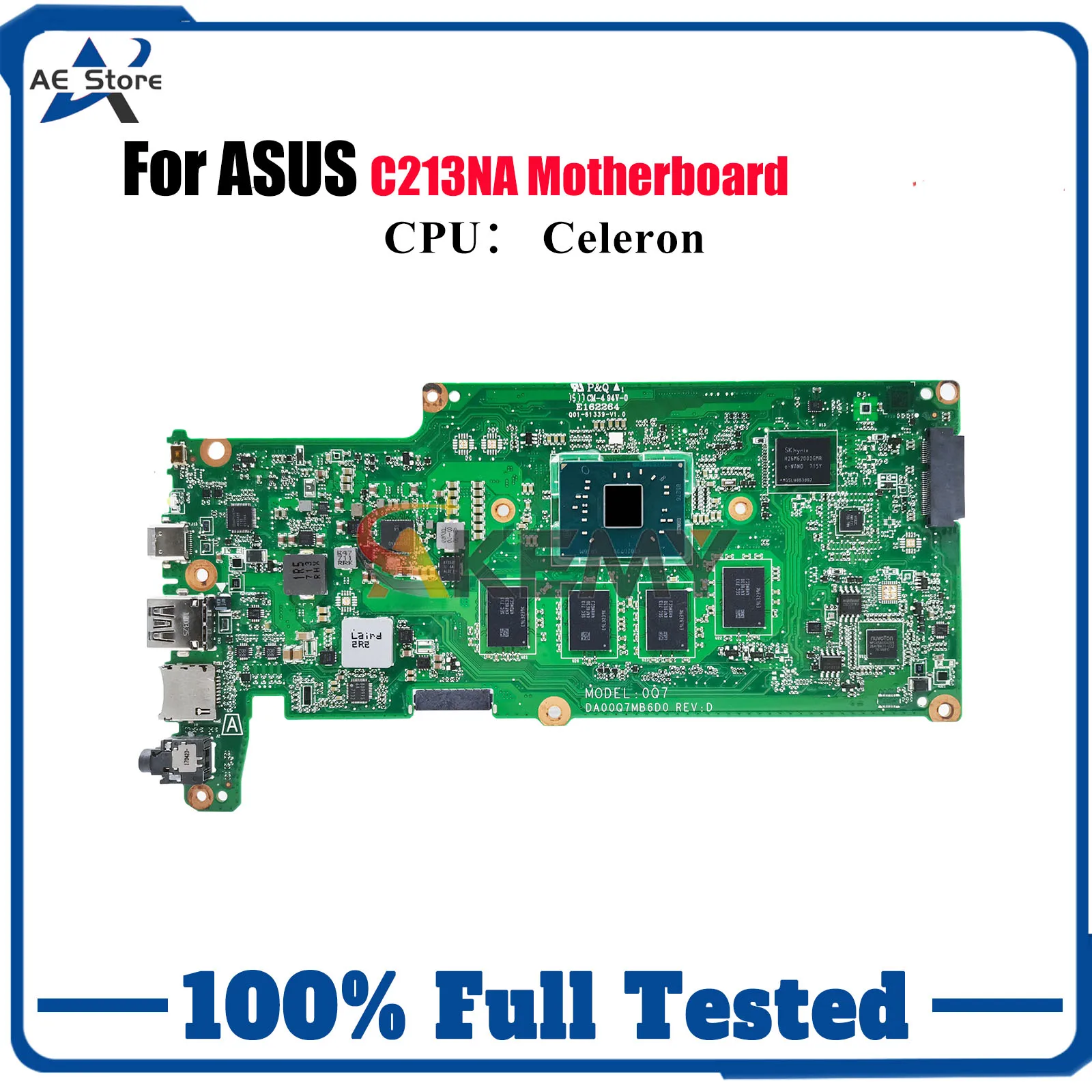 

C213NA Материнская плата для ноутбука ASUS Chromebook C213N C213NA Материнская плата для ноутбука с процессором Celeron 100% тестирование ОК быстрая доставка stk