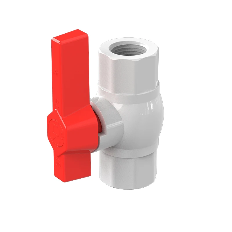 Inner Diameter 20~110mm Big Size UPVC Pipe Ball Valves Aquarium Fish Tank Drainage Composite Socket Joint Water Pipe Valve