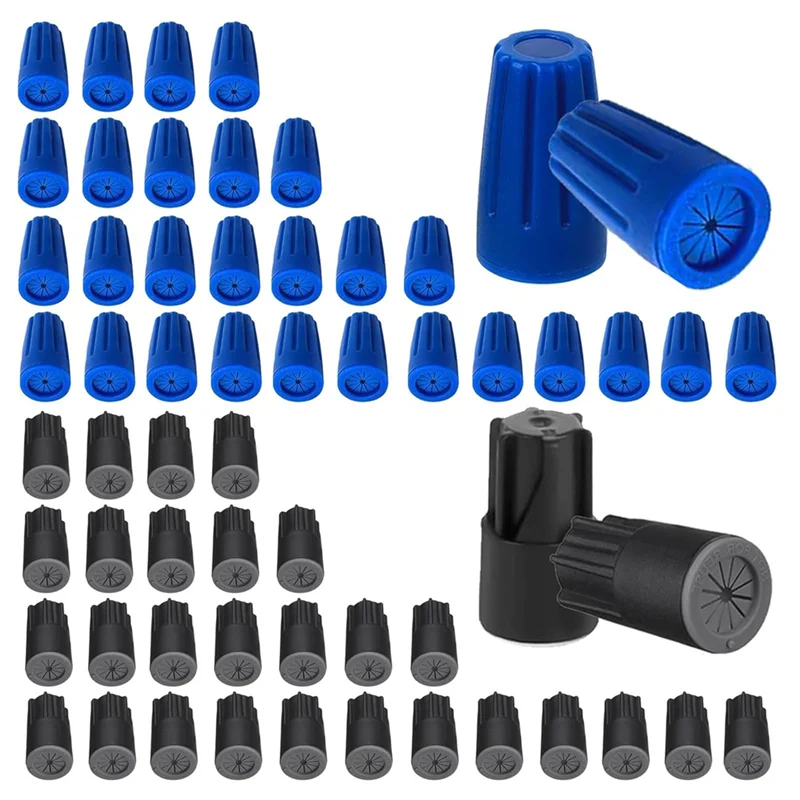 AT05-Outdoor Waterproof Electrical Wire Connectors 60PCS Sealant Twist Nuts Caps Cable Terminal Connector Gel 22AWG-12AWG