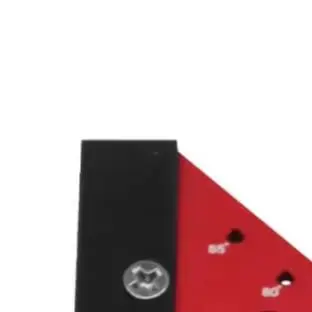Aluminum Alloy Triangle Ruler 13x11cm Black Red For Woodworking Measuring Layout Tool Scale High Contrast Design Holes