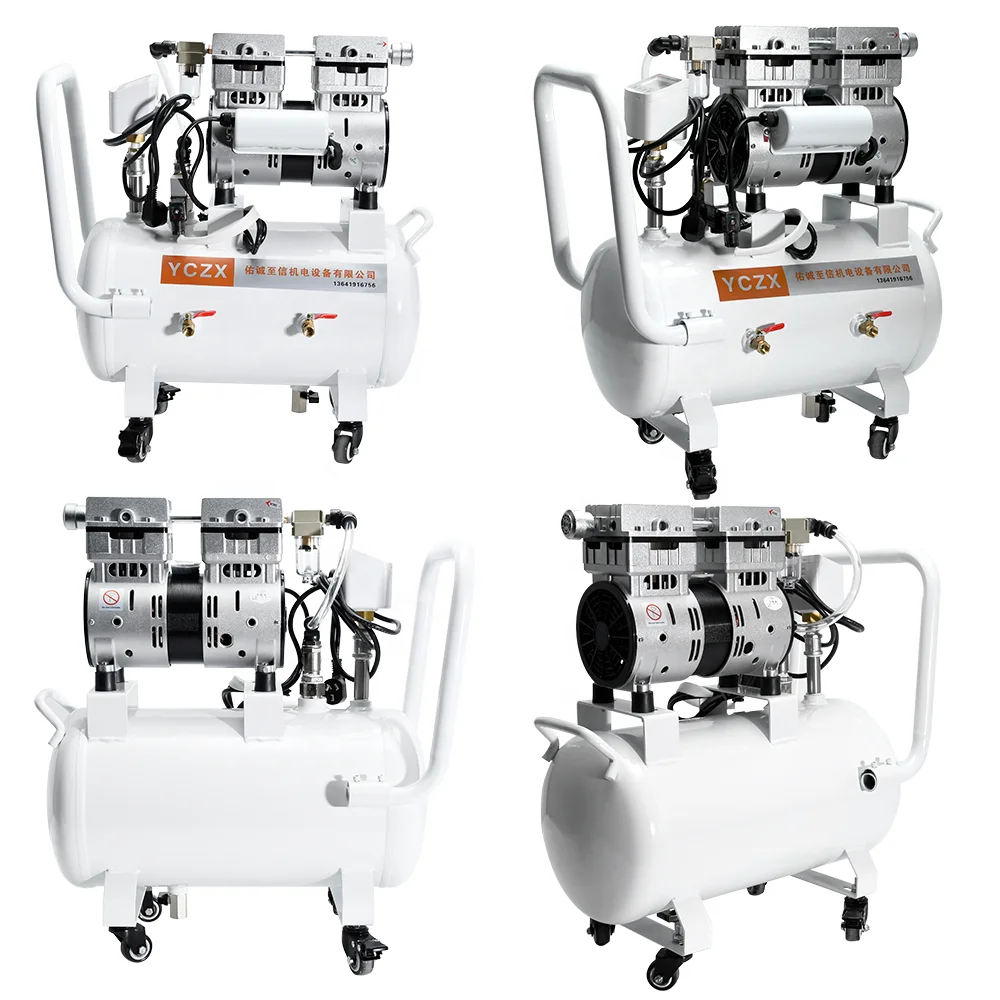 FVN-120V 220 فولت 370 واط 100L/دقيقة -91KPa الصناعية الصغيرة الكهربائية خالية من الزيت المكبس ضغط الهواء مضخة تفريغ مع خزان ضغط الهواء 20L