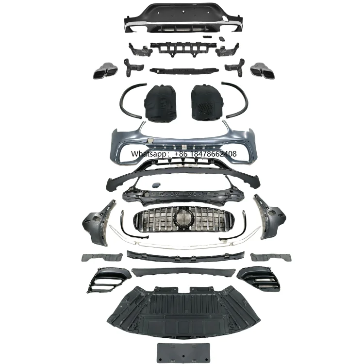 

Modification GLC63 Surround Front Bumper Grille Rear Lip Tail Throat Suitable for Coupe GLC260 GLC300