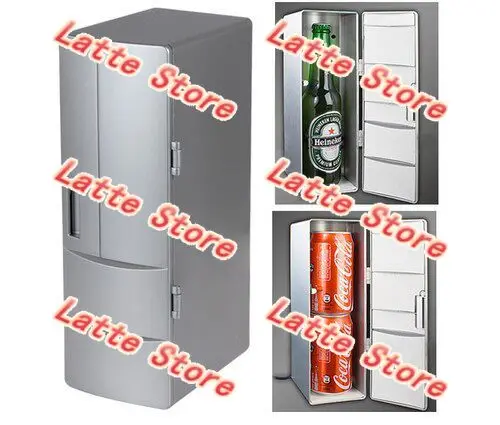 USB Mini Refrigerator Cooling & Heating Dual Use, Portable Small Thermoelectric Cooler Warmer For Personal Daily Storage
