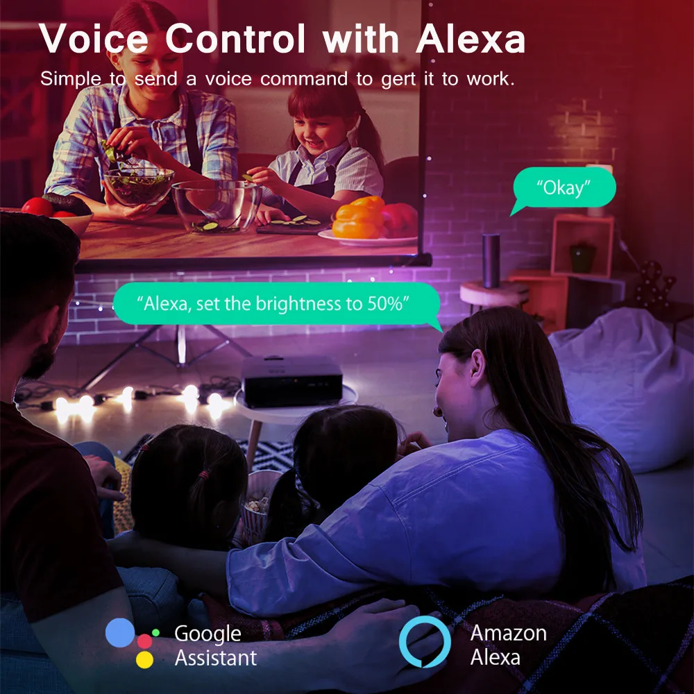 Halloween WiFi Tuya Smart Star Projector Galaxy Laser Starry Sky Projector Waving Night Light APP Wireless Control Alexa Google