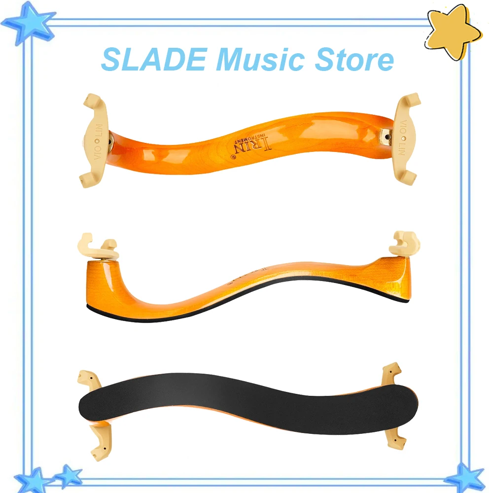 IRIN 4/4 الكمان الكتف الراحة الأسود القيقب لينة الكتف الراحة وسادة دعم أجزاء للكمان الصوتي وملحقاتها #1