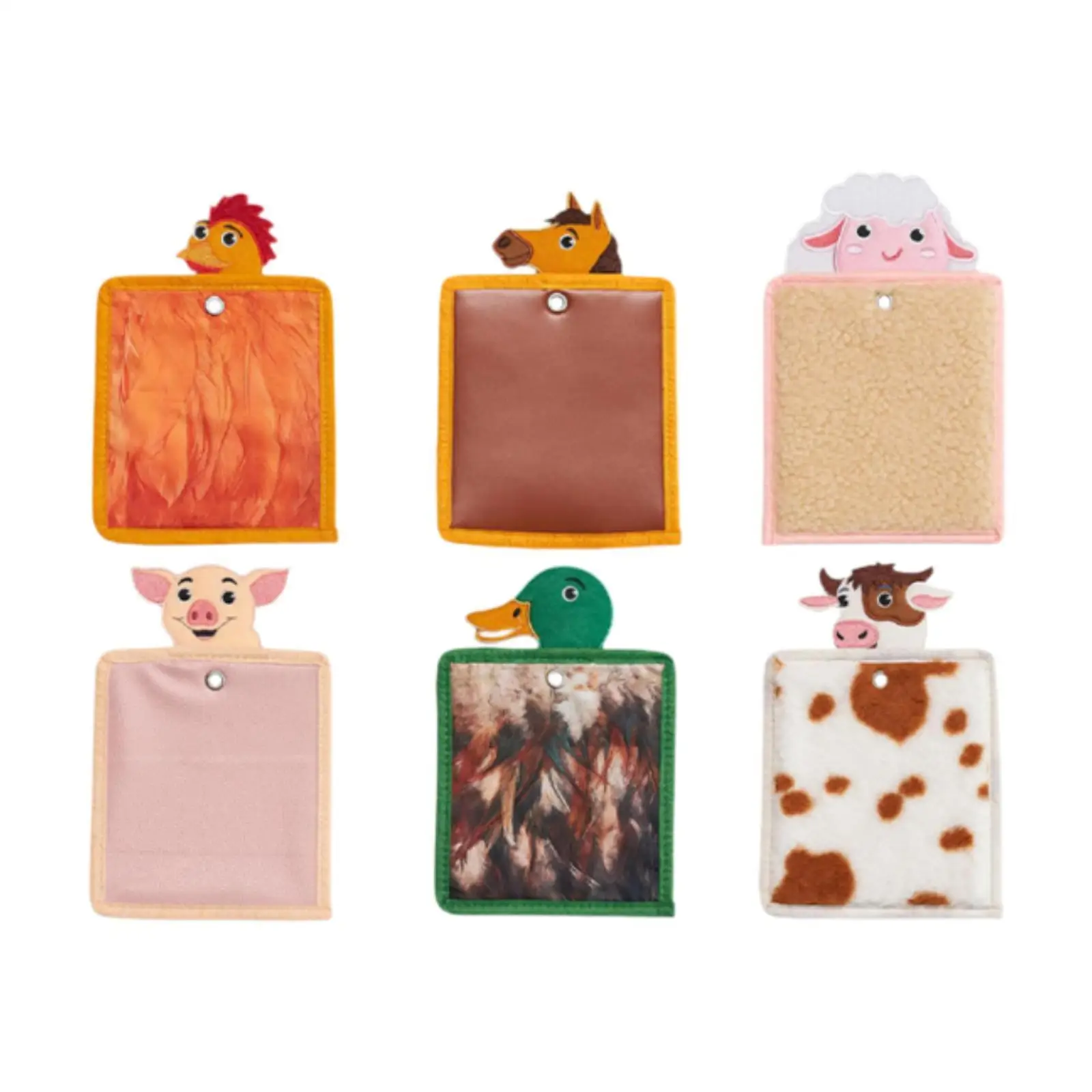 

6x Sensory Mats Cartoon Early Educational Toys for Classroom Preschool Baby
