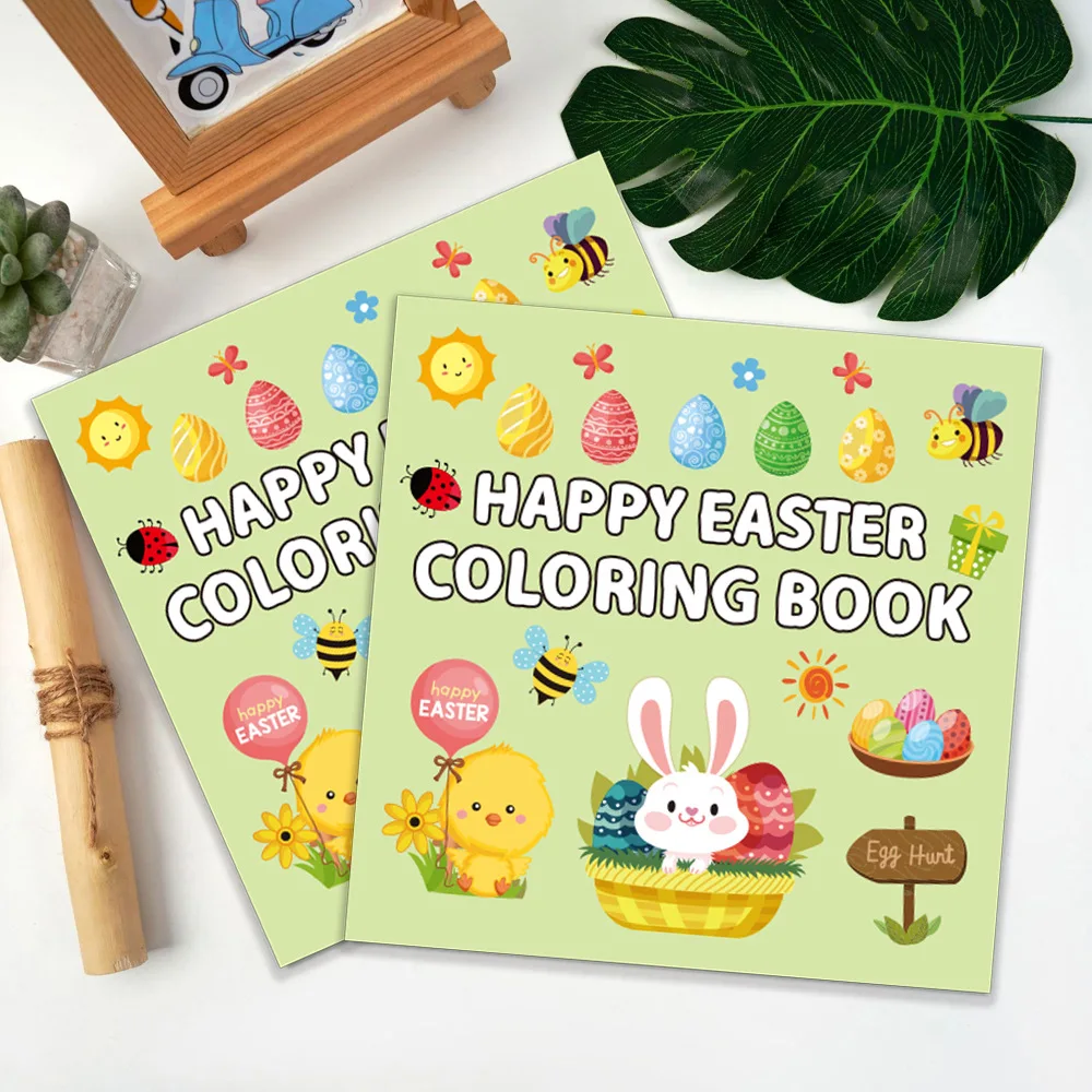 

Bview Art happy EASTER coloring book 40 cartoon doodles for kids 4 years old simple and easy