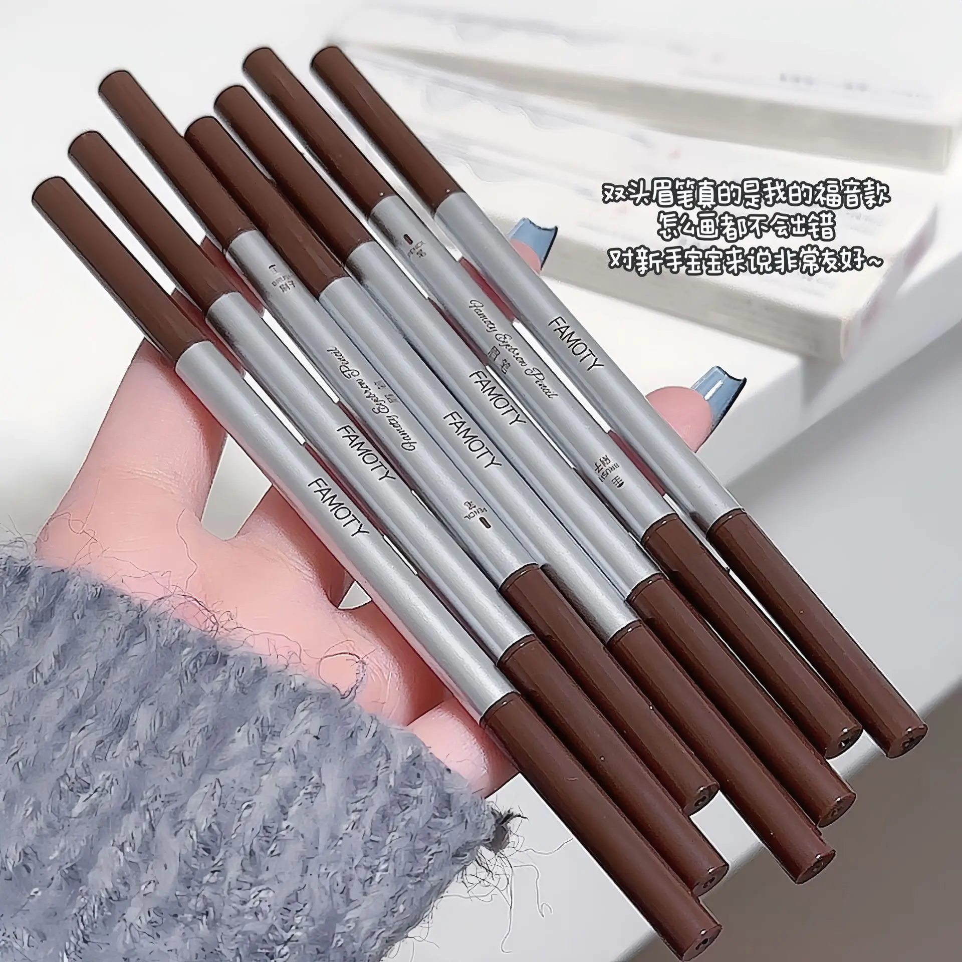 

Hard Core Eyebrow Pencil Tattoo Waterproof Art Tint High Color Rendering Makeup Wood Eye Brow Pen Enhancers Cosmetic Tool