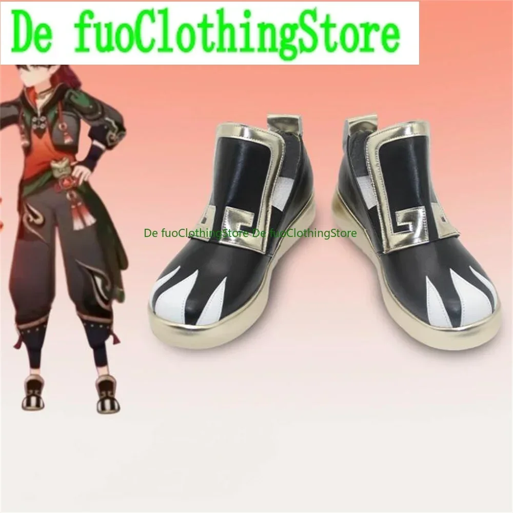 

Игровая обувь Genshin Impact для косплея, ботинки, игра в стиле аниме, Хэллоуин, Рождество, магазин обуви DefuoClothing