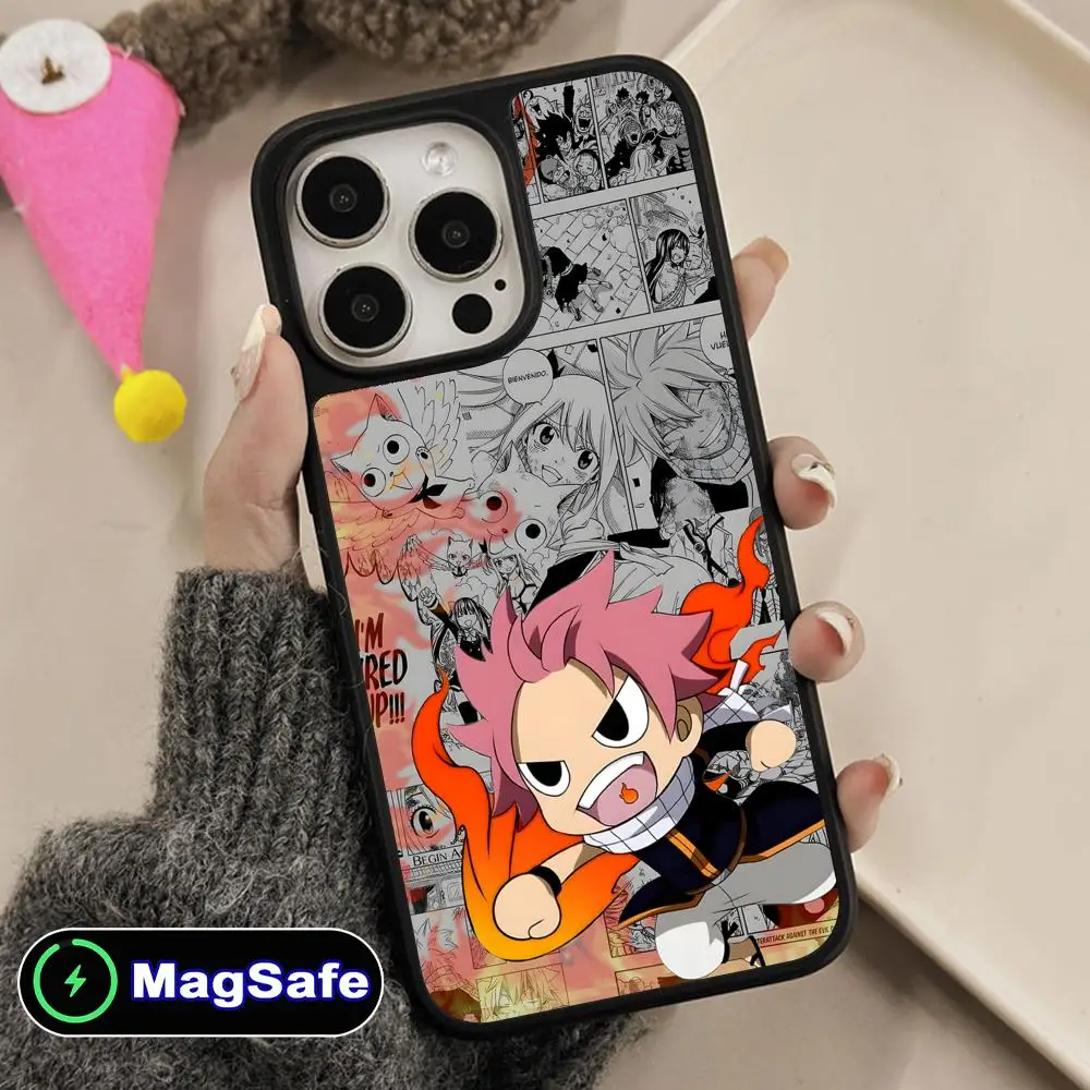 

Чехол для мобильного телефона Fairy Tail Natsu для iPhone 17, 16, 15, 14, 13, 12, 11 Air Pro Max Plus Magsafe, матовая поверхность, красочный чехол, красивый чехол