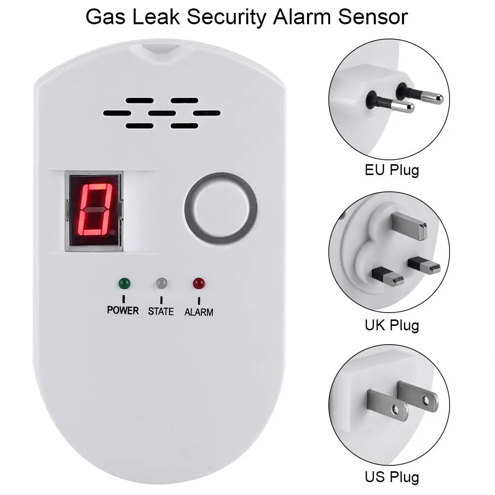 High Sensitivity LPG LNG Coal Gas Leak Detector Alarm Monitor Alarm Sensor Device