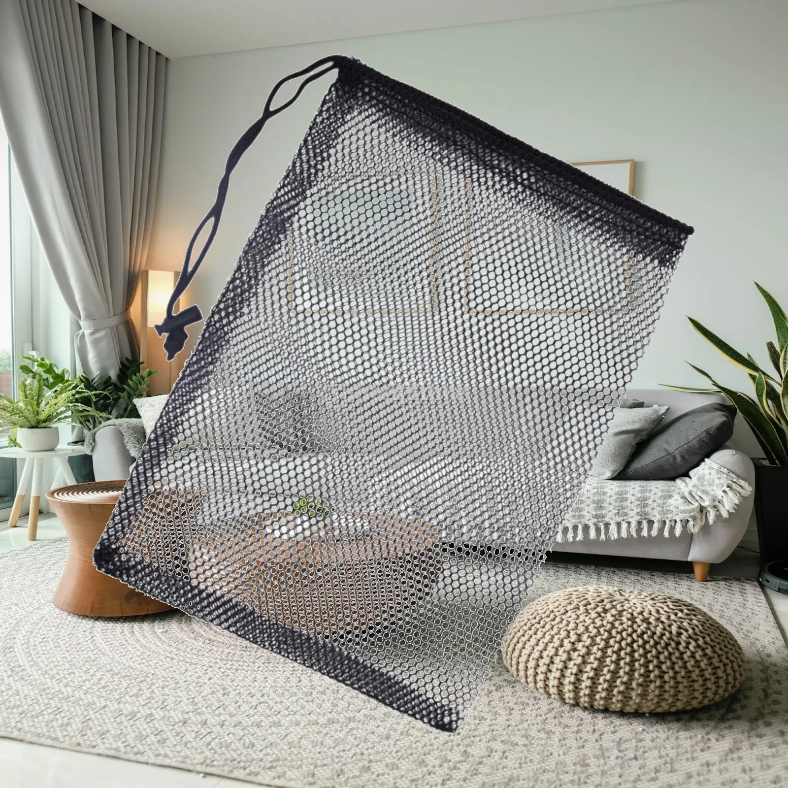 Golf Mesh Bag Nylon Drawstring Net Pouch Golf Ball Holder Storage Bag for Golf Sport Accessories Practice