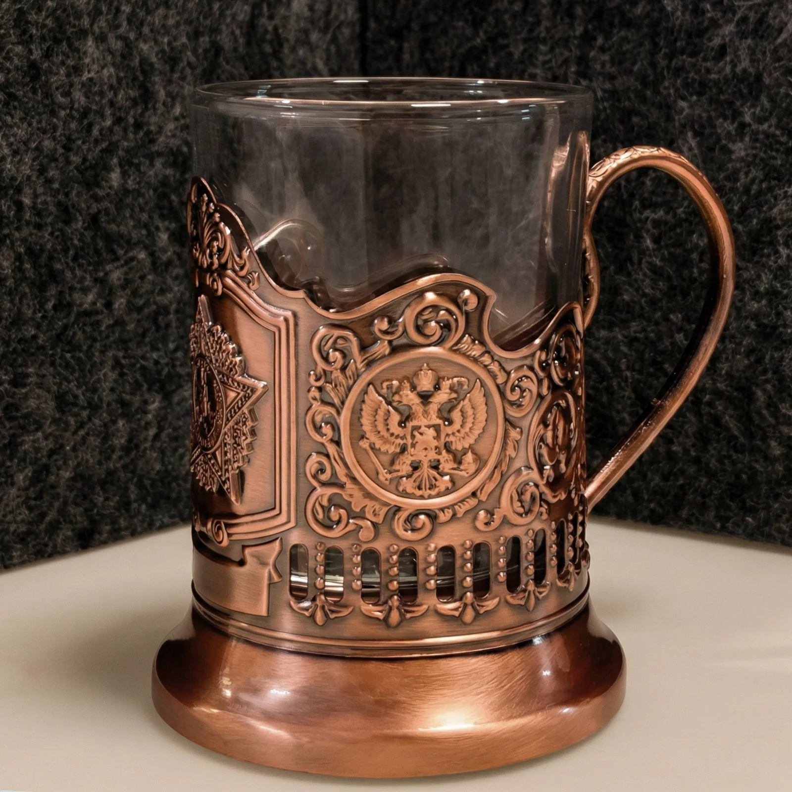 Palace Cup Russische traditionele theekop Zwarte theeglascollectie Nostalgie