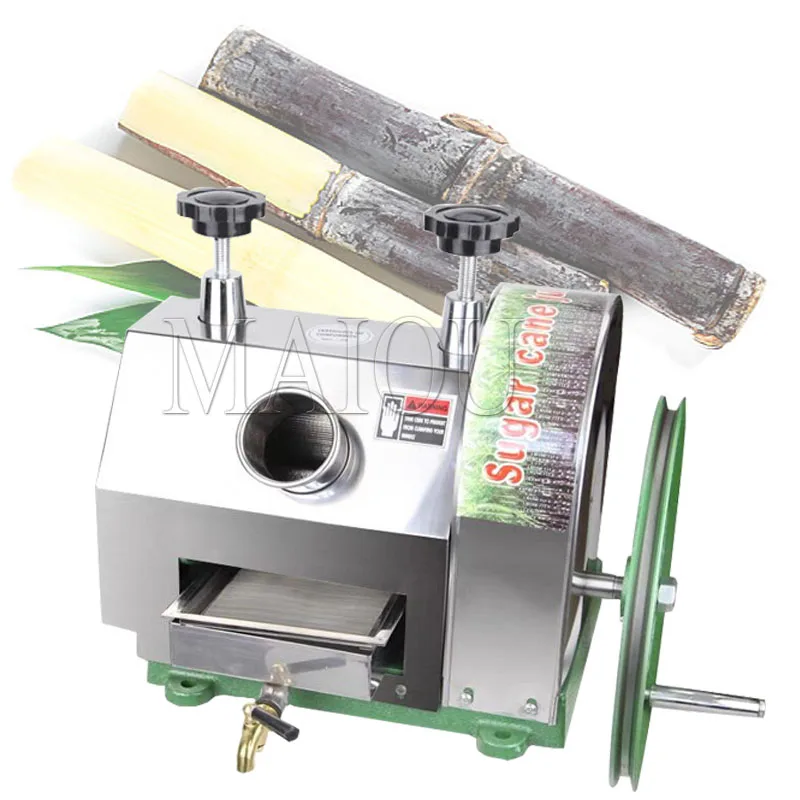 YY Commercial Sugarcane Juicer Hand Operated Stainless Steel Desktop Sugar Cane Machine Crusher